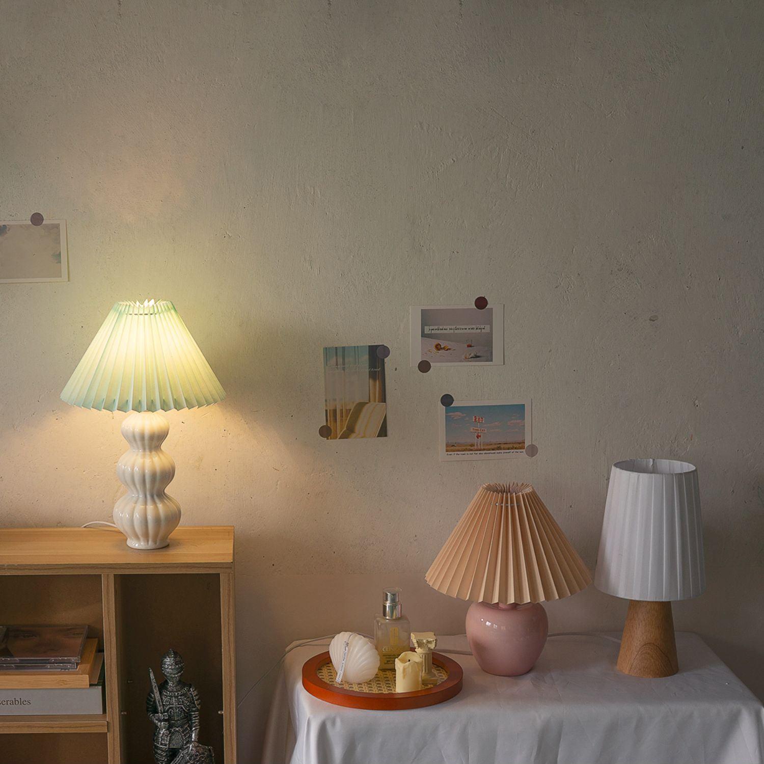 Hart Vintage Fabric Table lamp-Neutral Decor