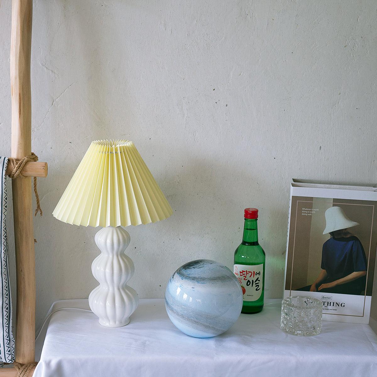 Hart Vintage Fabric Table lamp-Neutral Decor