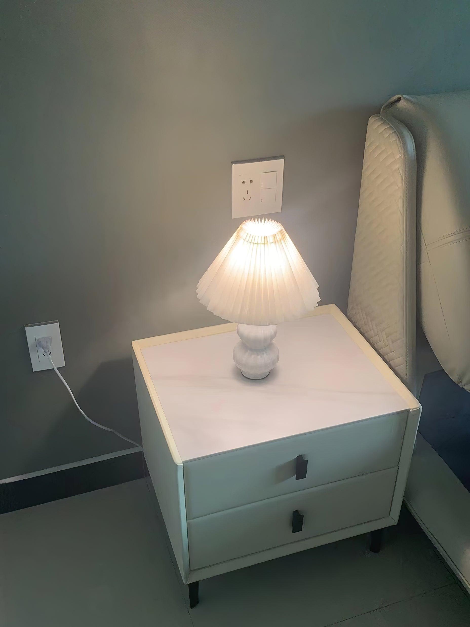 Hart Vintage Fabric Table lamp-Neutral Decor