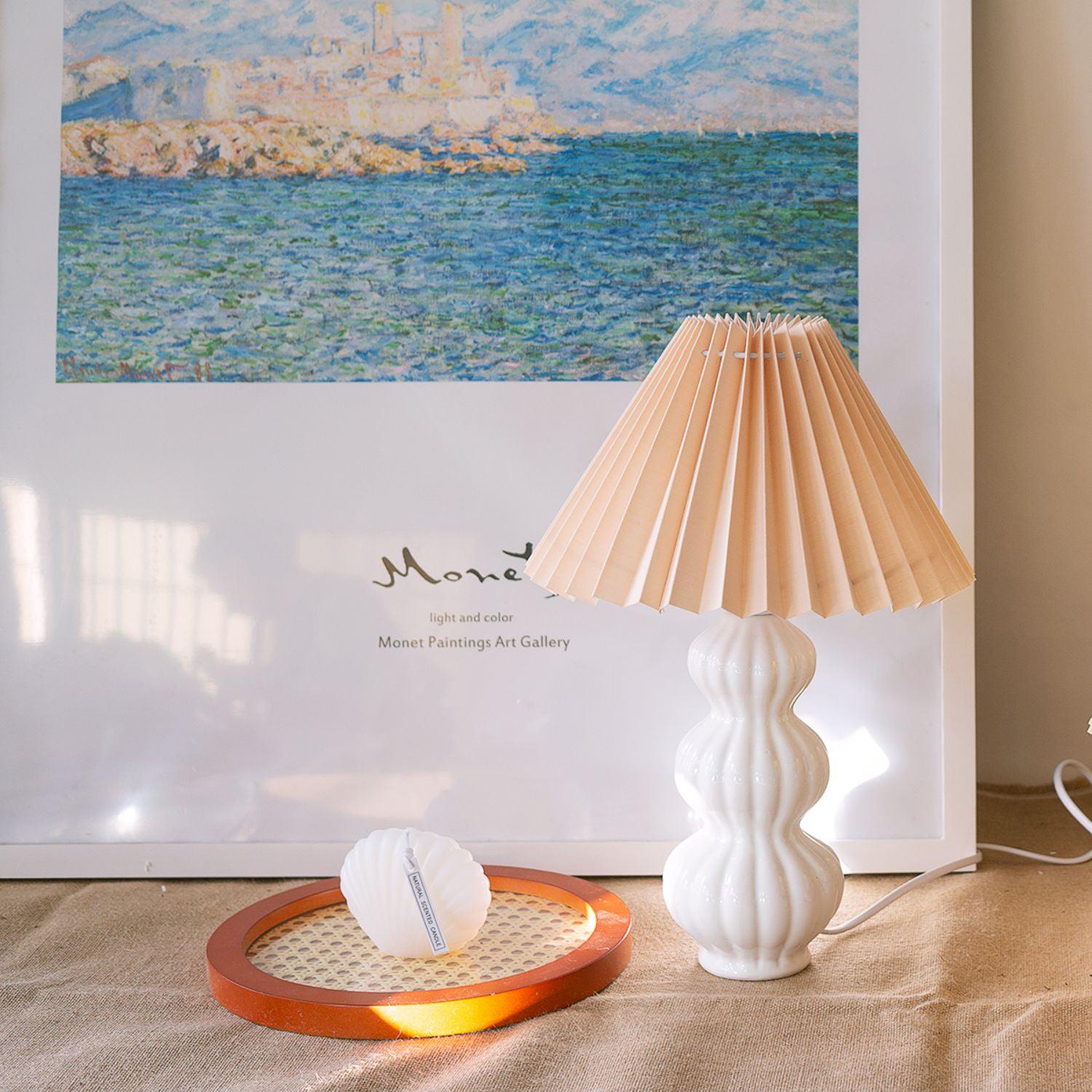 Hart Vintage Fabric Table lamp-Neutral Decor