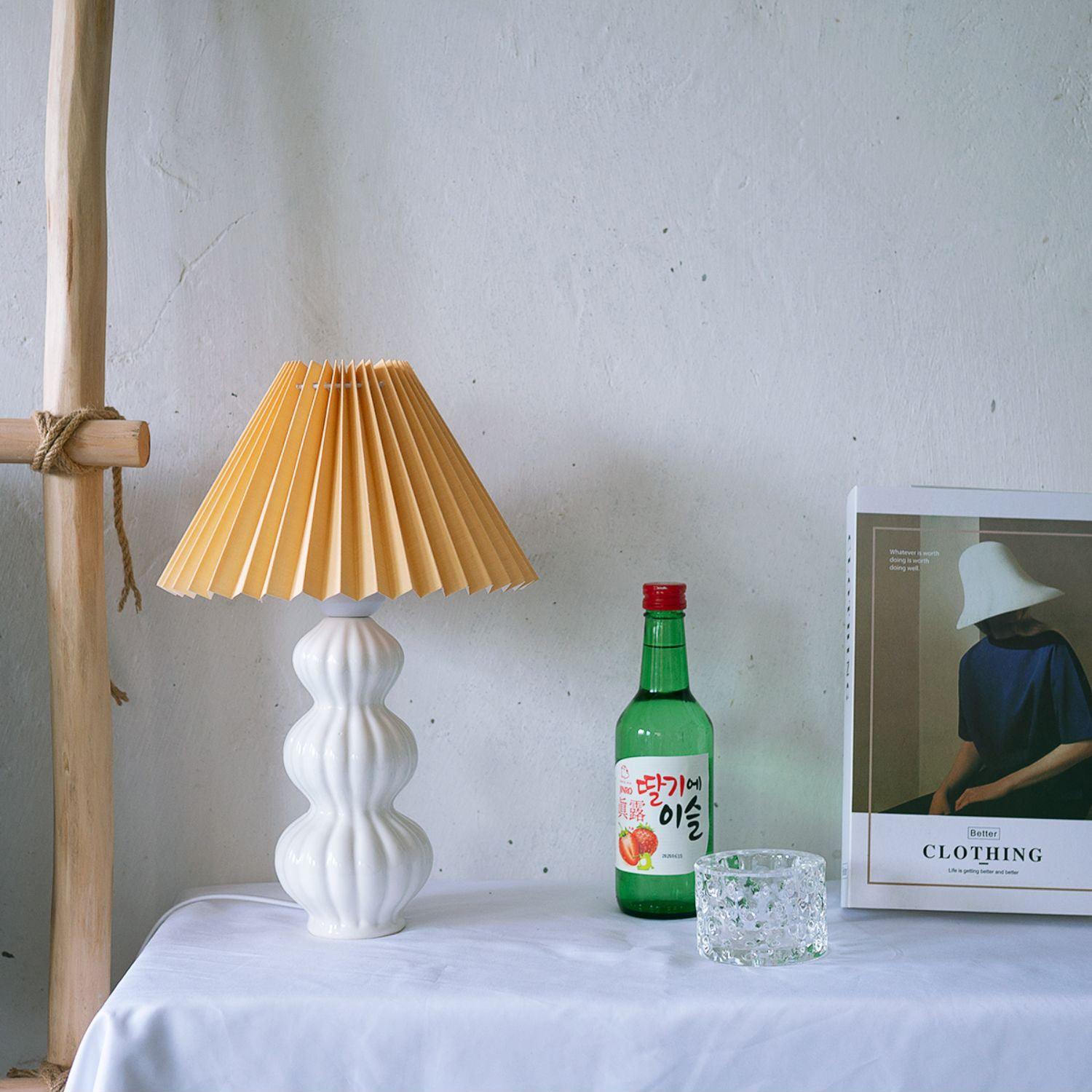 Hart Vintage Fabric Table lamp-Neutral Decor