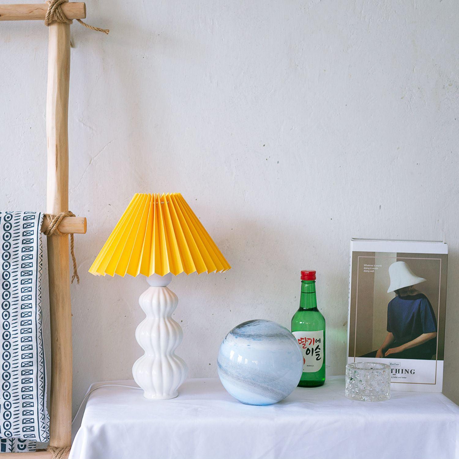 Hart Vintage Fabric Table lamp-Neutral Decor