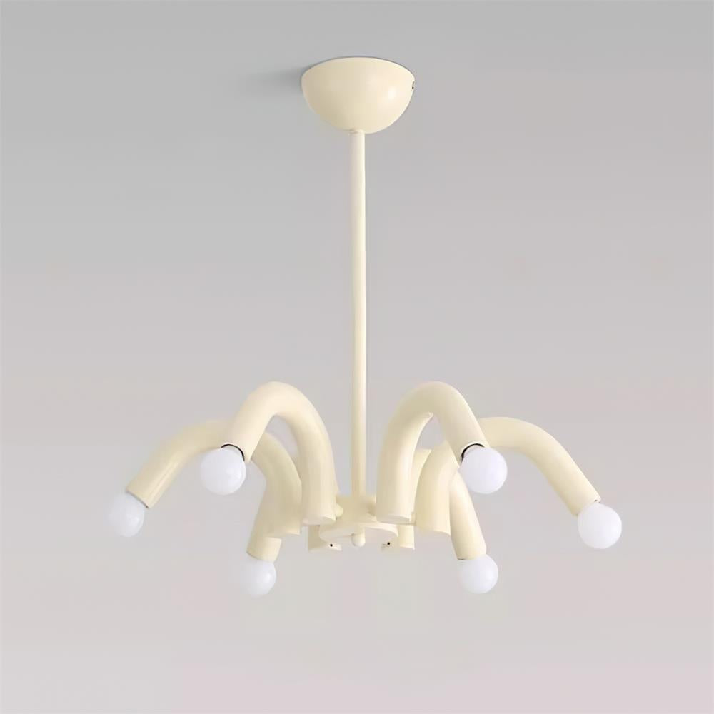 Fivelle Modern Cream Multi-Arm Chandelier