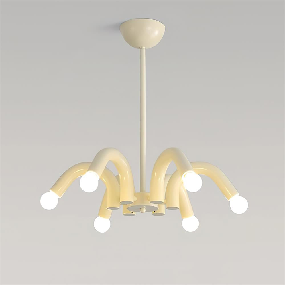 Fivelle Modern Cream Multi-Arm Chandelier