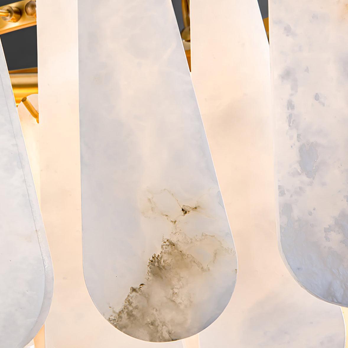 Aroxen Teardrop Alabaster Chandelier-Neutral Decor