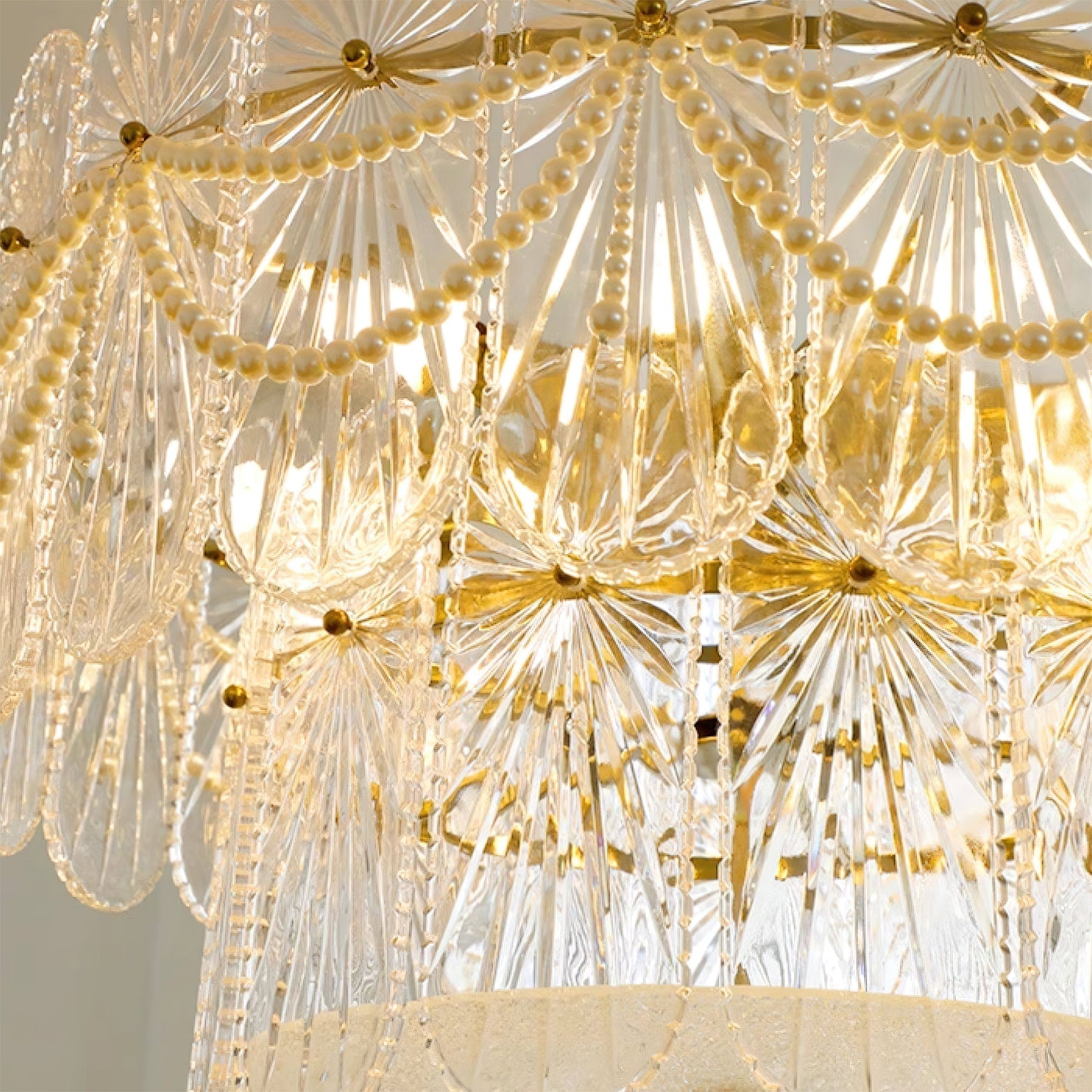 The 3-light version of the Leon Chandelier, showing its compact size.