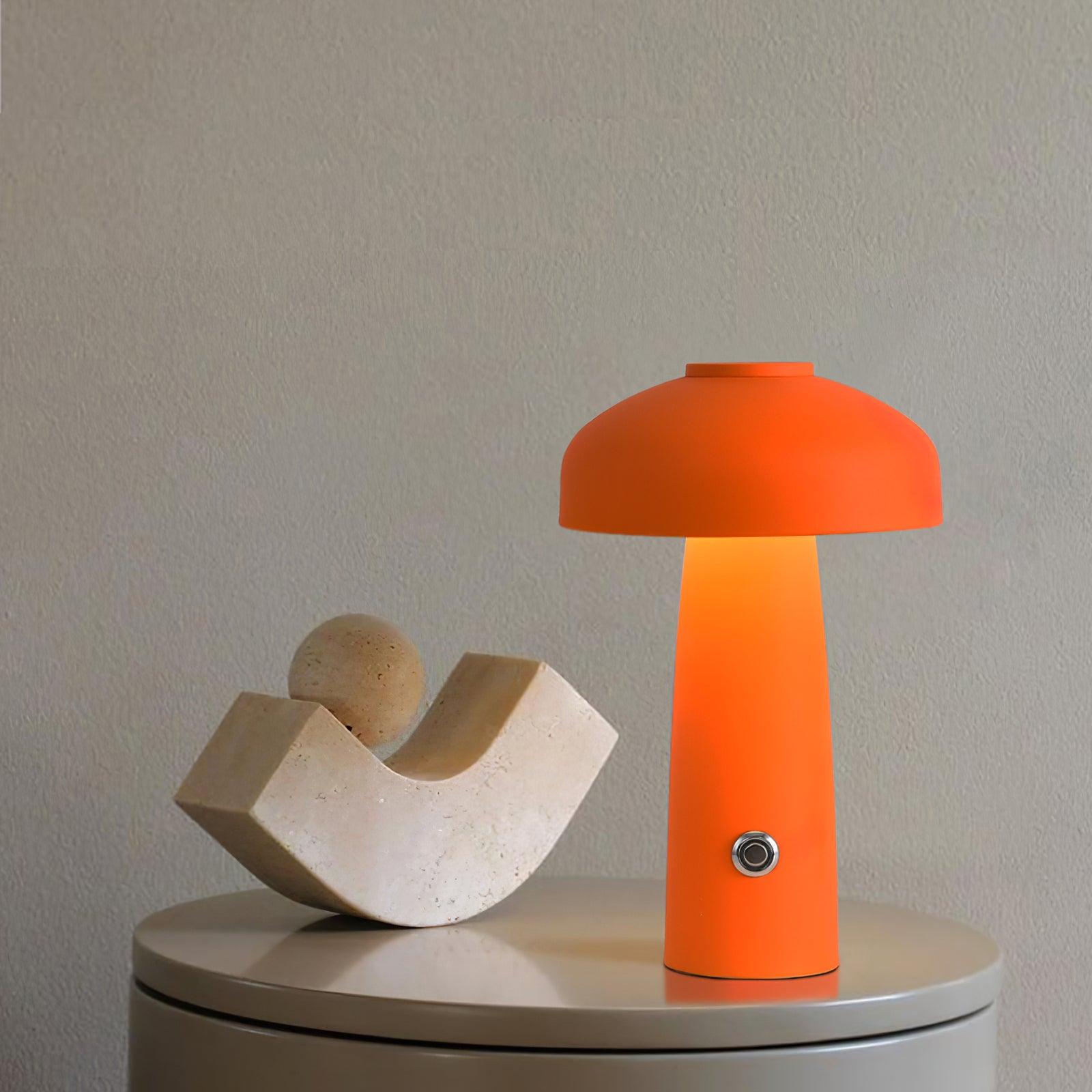 Vinorir Mushroom Table Lamp-Neutral Decor