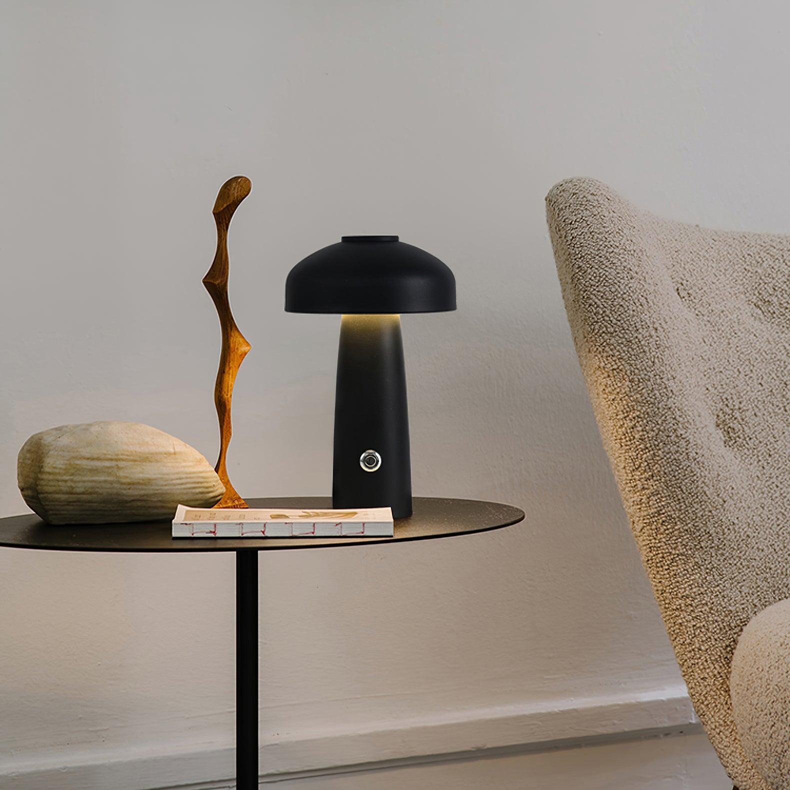 Vinorir Mushroom Table Lamp-Neutral Decor