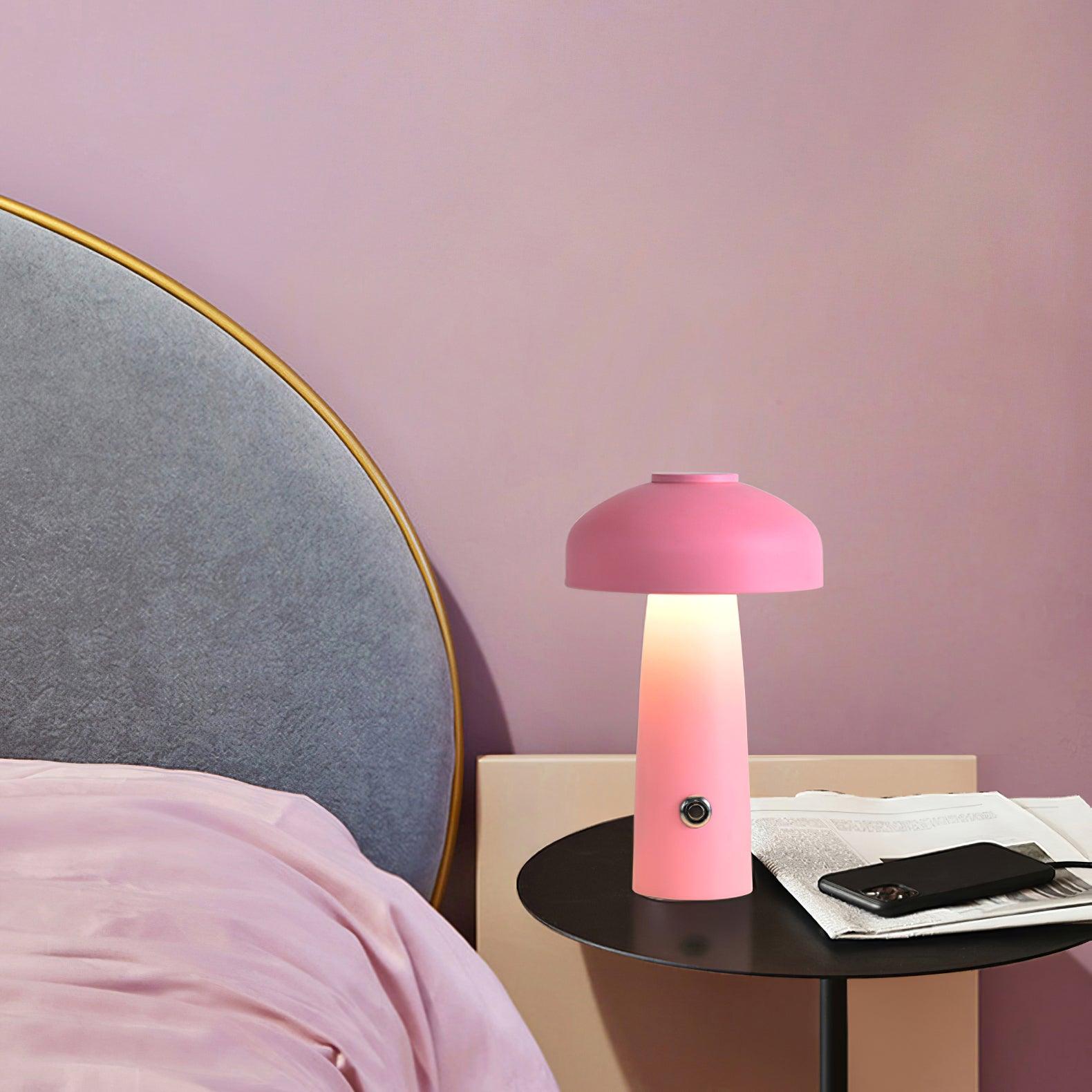 Vinorir Mushroom Table Lamp-Neutral Decor