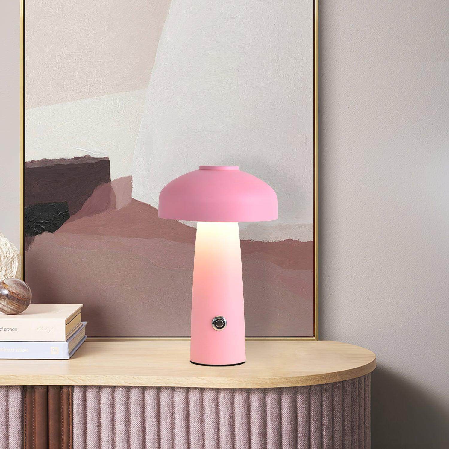 Vinorir Mushroom Table Lamp-Neutral Decor