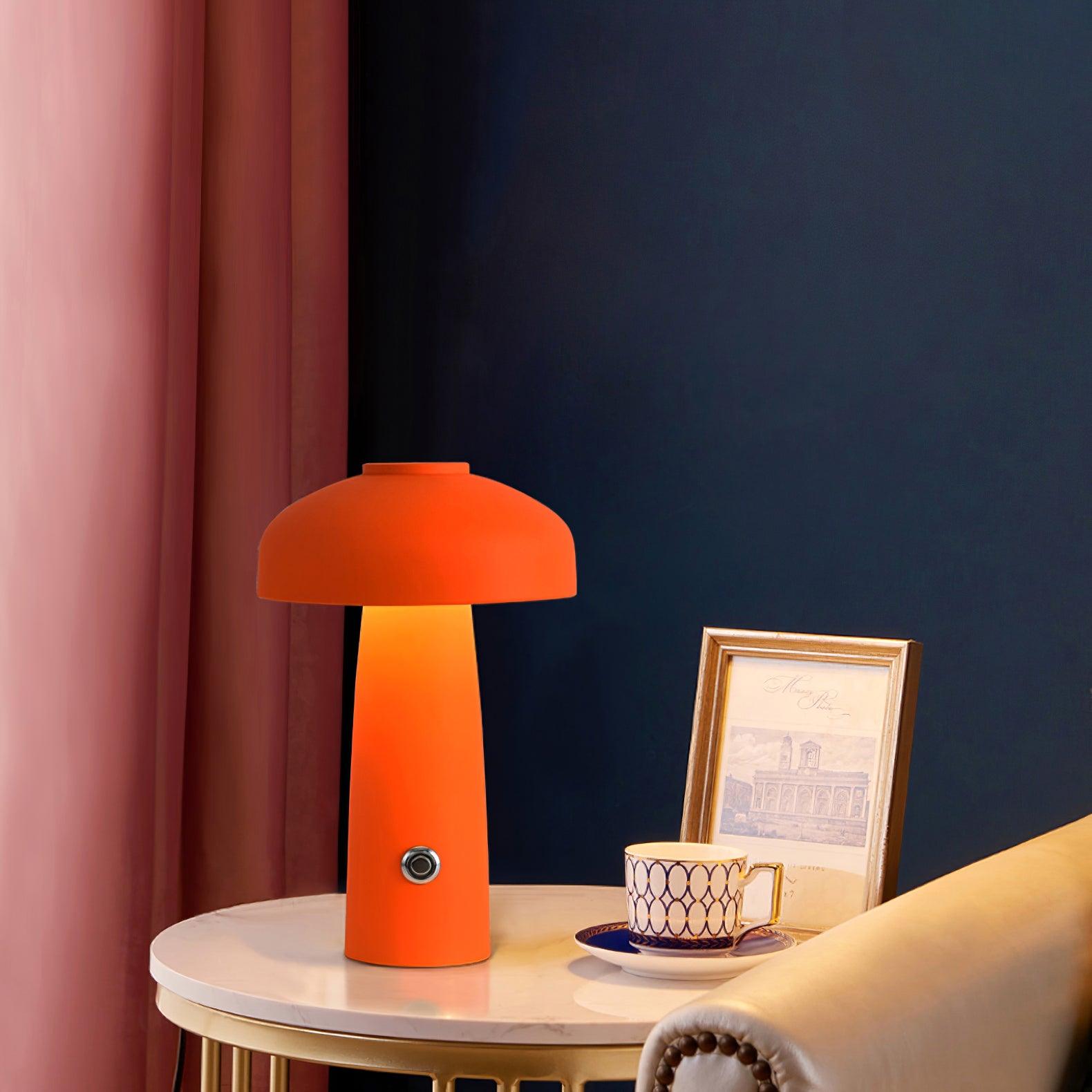 Vinorir Mushroom Table Lamp-Neutral Decor