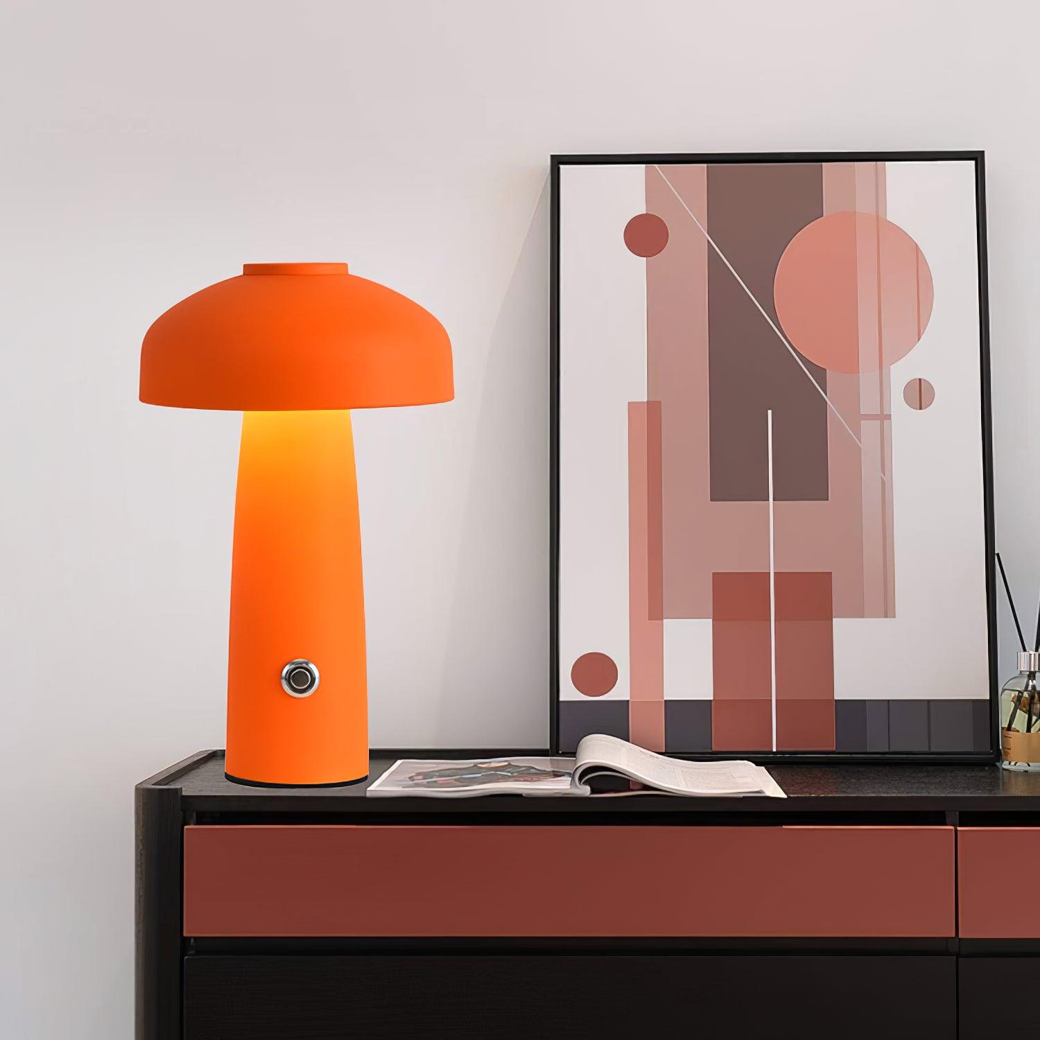 Vinorir Mushroom Table Lamp-Neutral Decor
