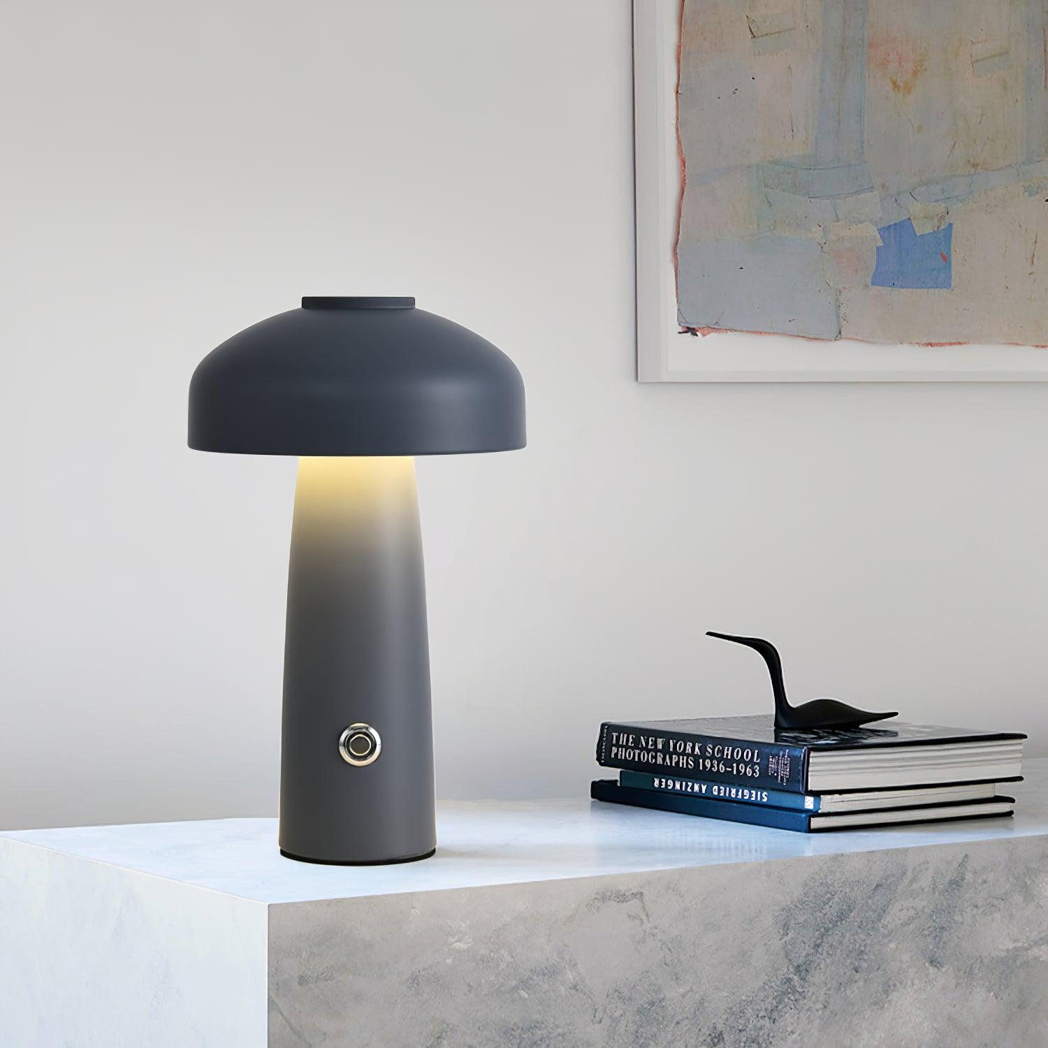 Vinorir Mushroom Table Lamp-Neutral Decor