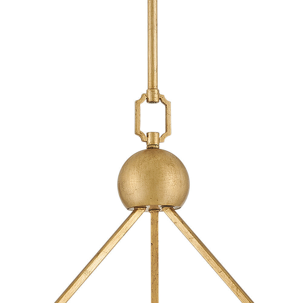 Lifestyle image showing the chandelier's elegant aesthetic in a home.