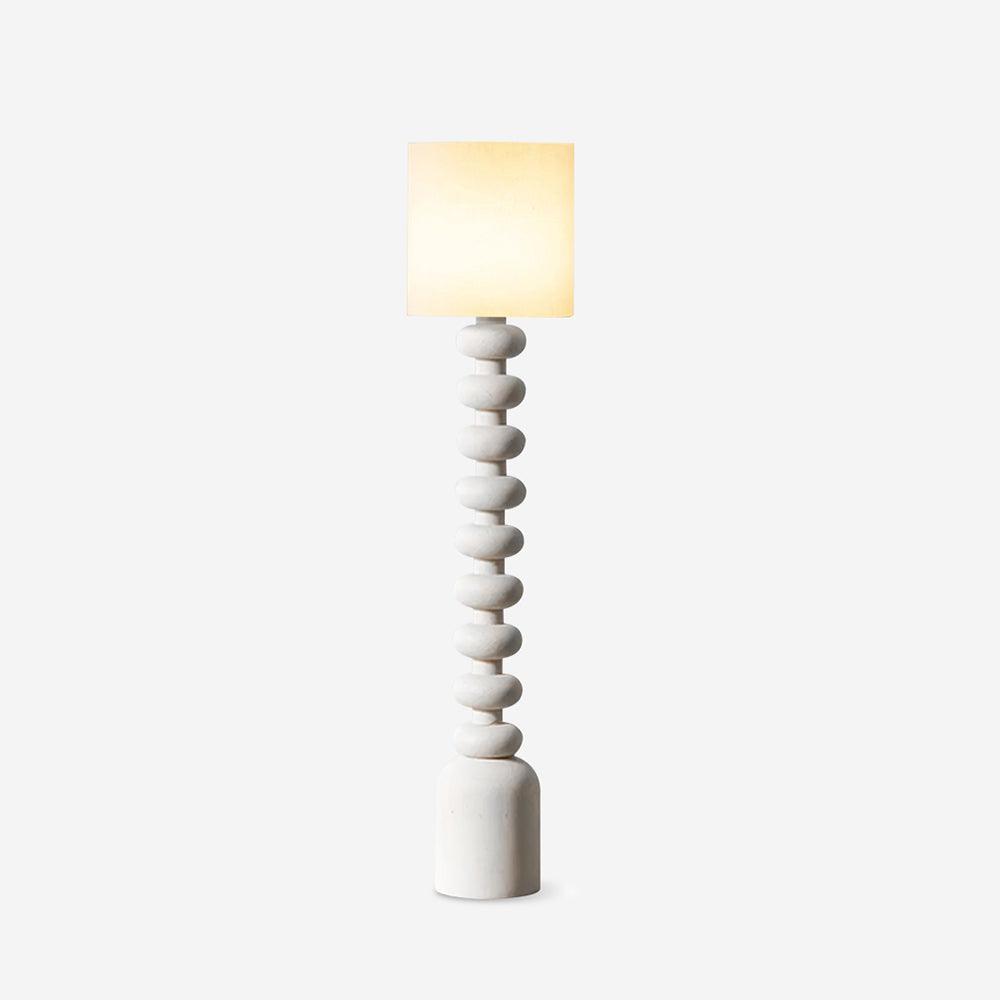 Khev Modern Fabric Floor Lamp-Neutral Decor