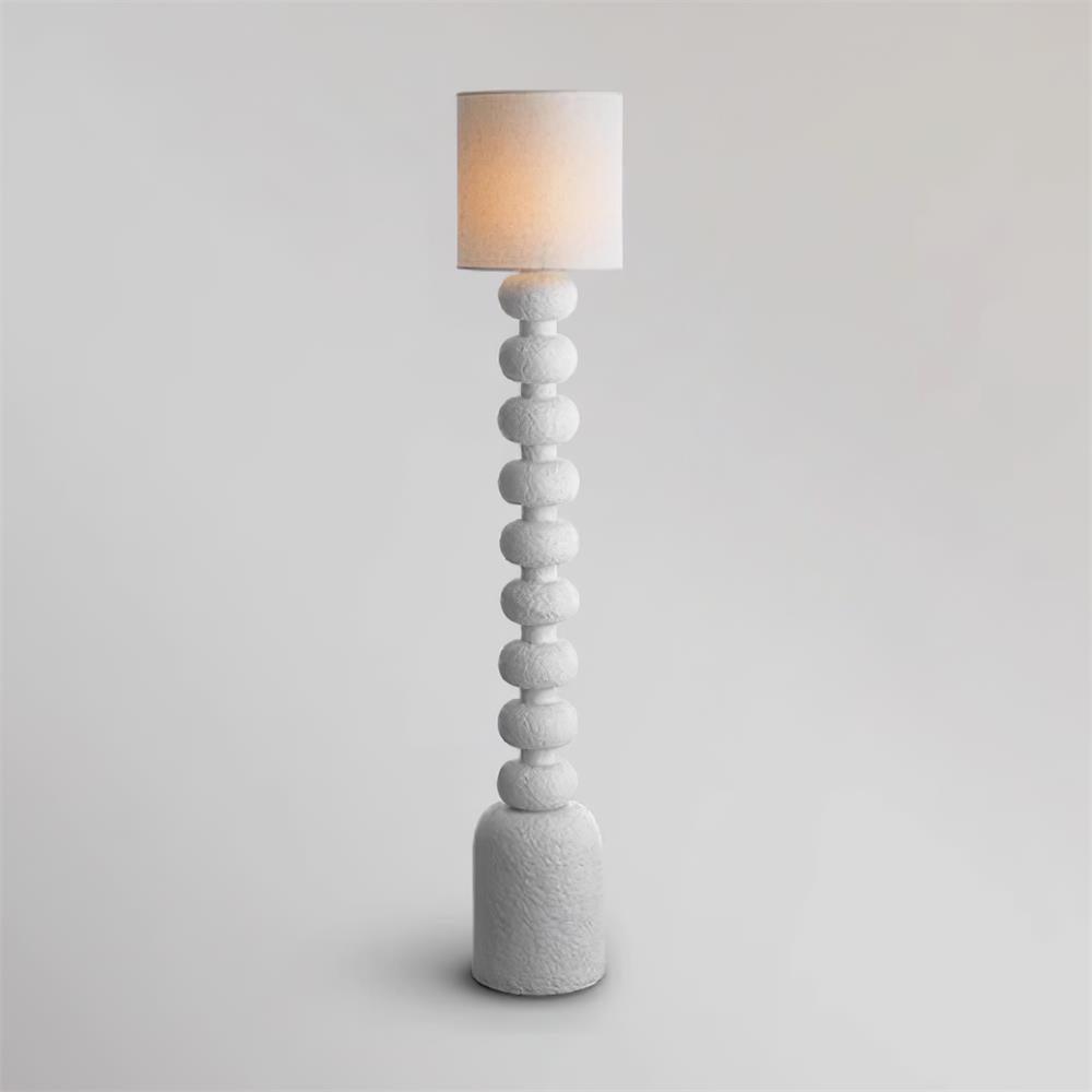 Khev Modern Fabric Floor Lamp-Neutral Decor