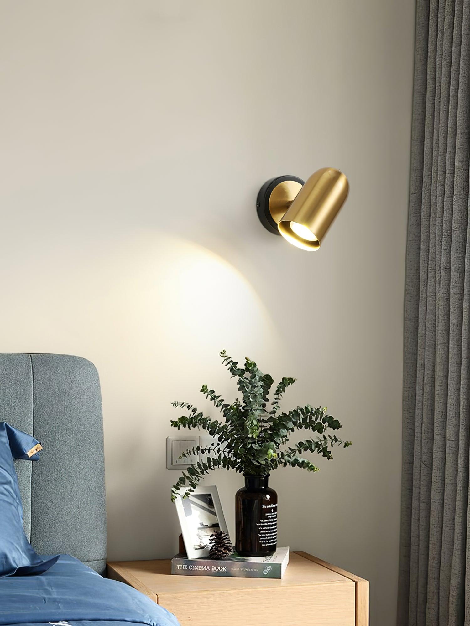 Liora Modern Minimalist Gold Wall Lamp-Neutral Decor