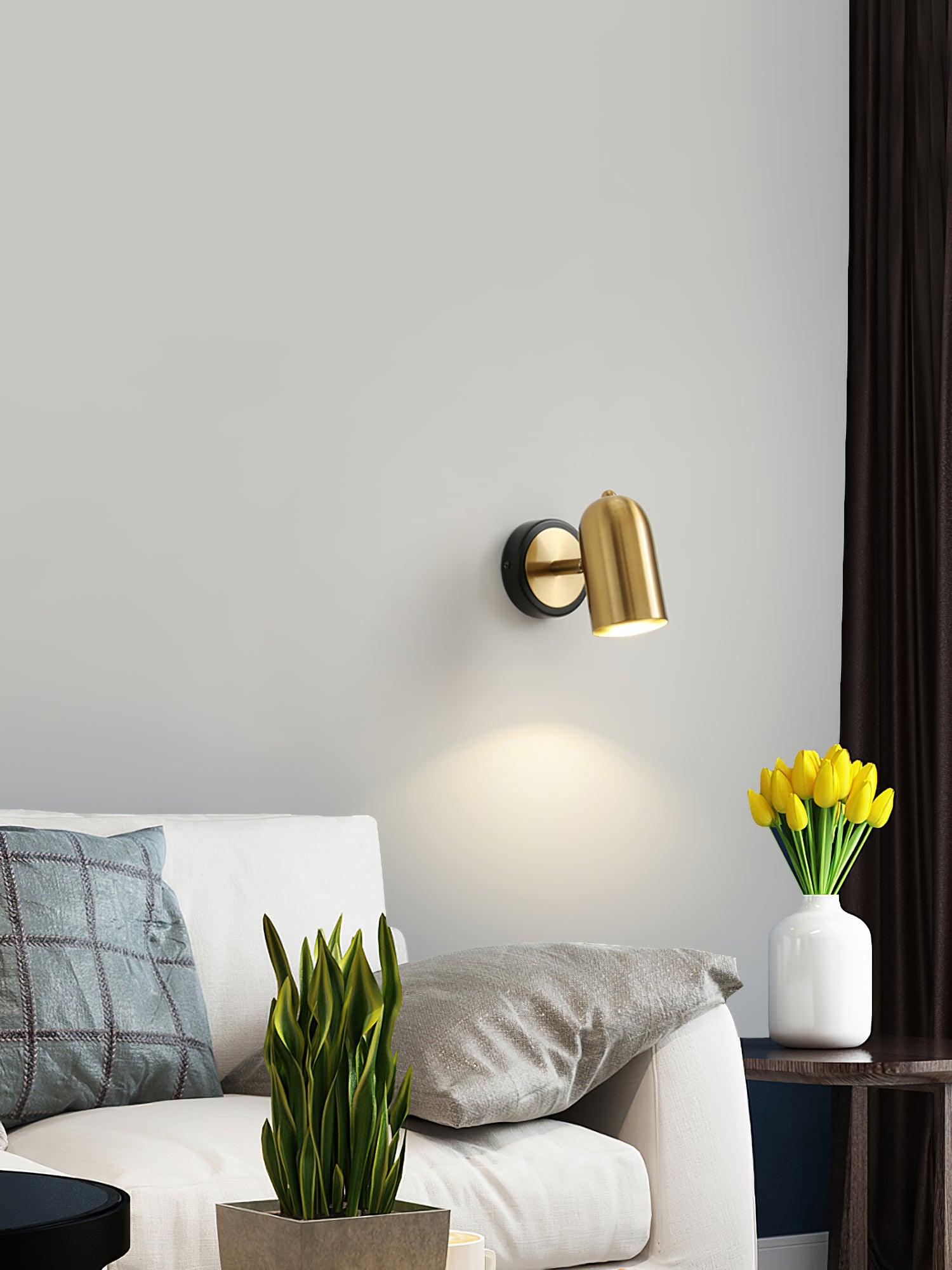 Liora Modern Minimalist Gold Wall Lamp-Neutral Decor