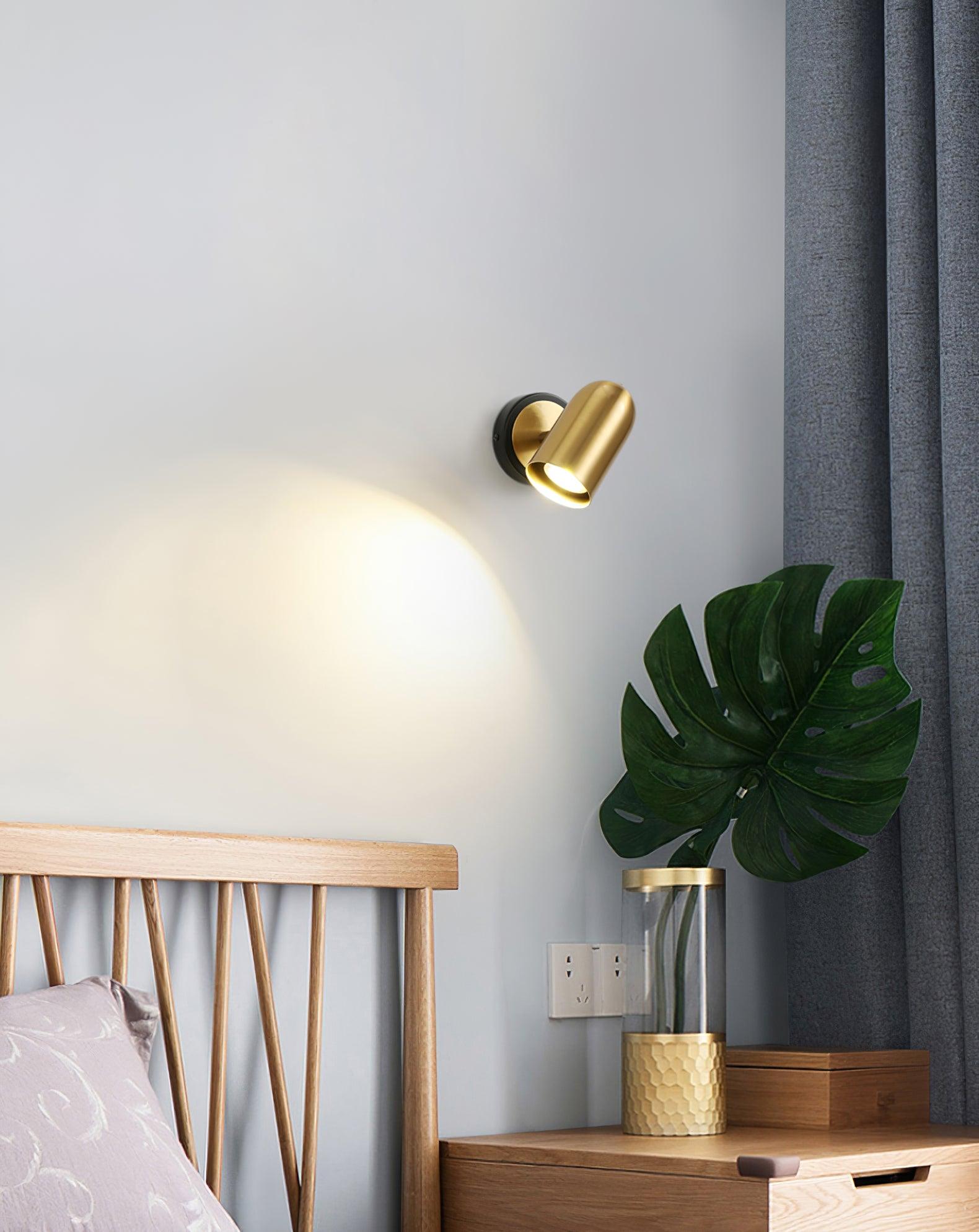 Liora Modern Minimalist Gold Wall Lamp-Neutral Decor