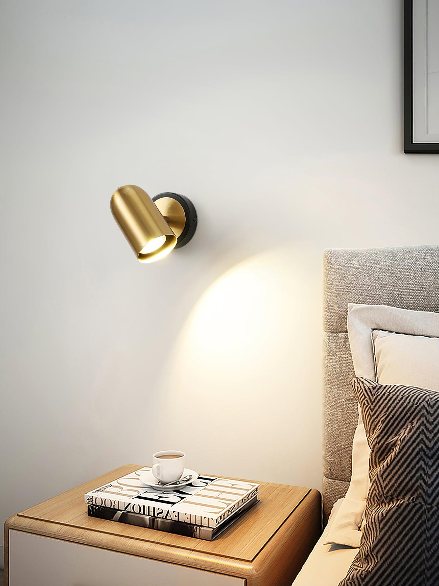 Liora Modern Minimalist Gold Wall Lamp-Neutral Decor
