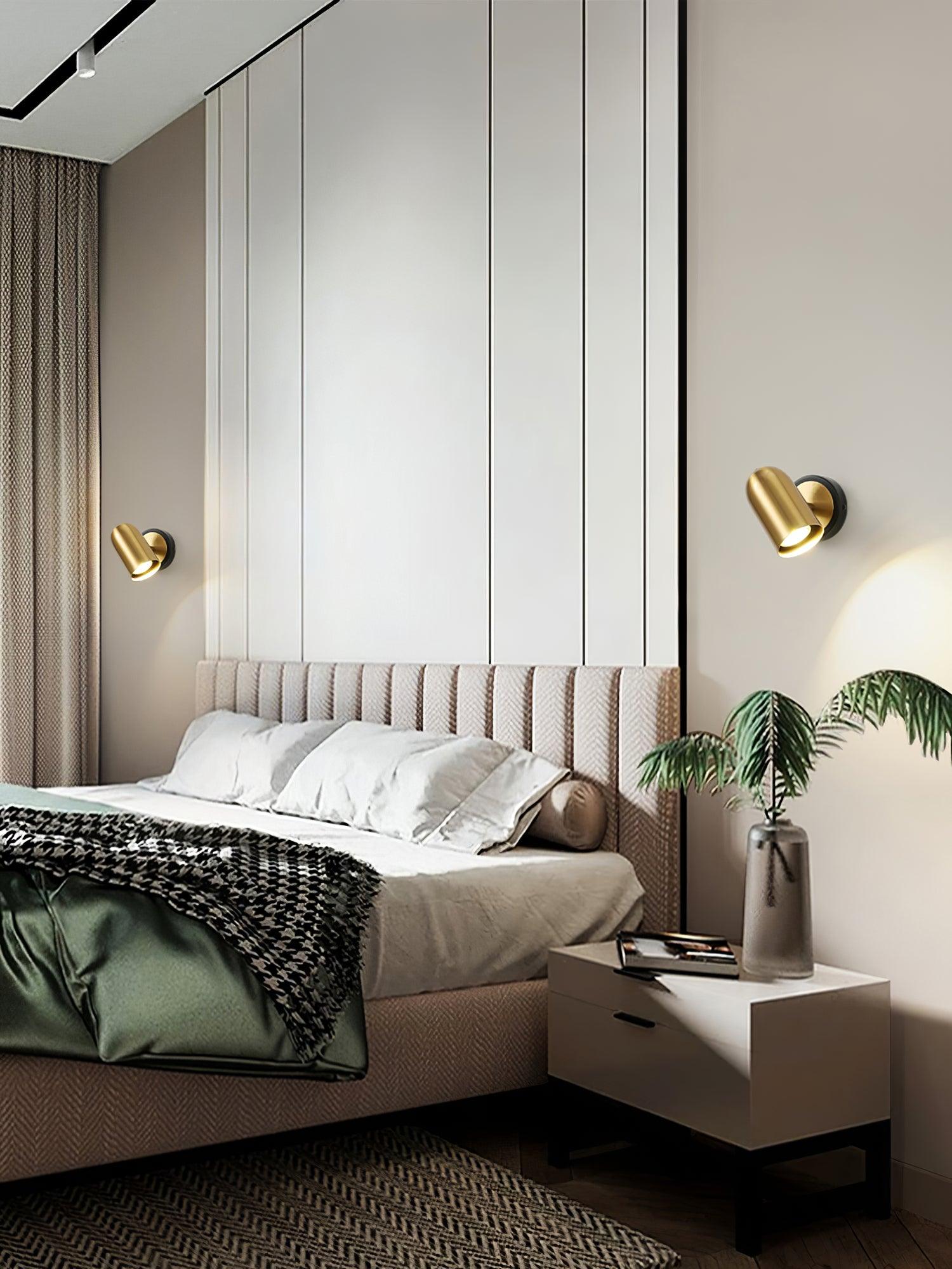 Liora Modern Minimalist Gold Wall Lamp-Neutral Decor