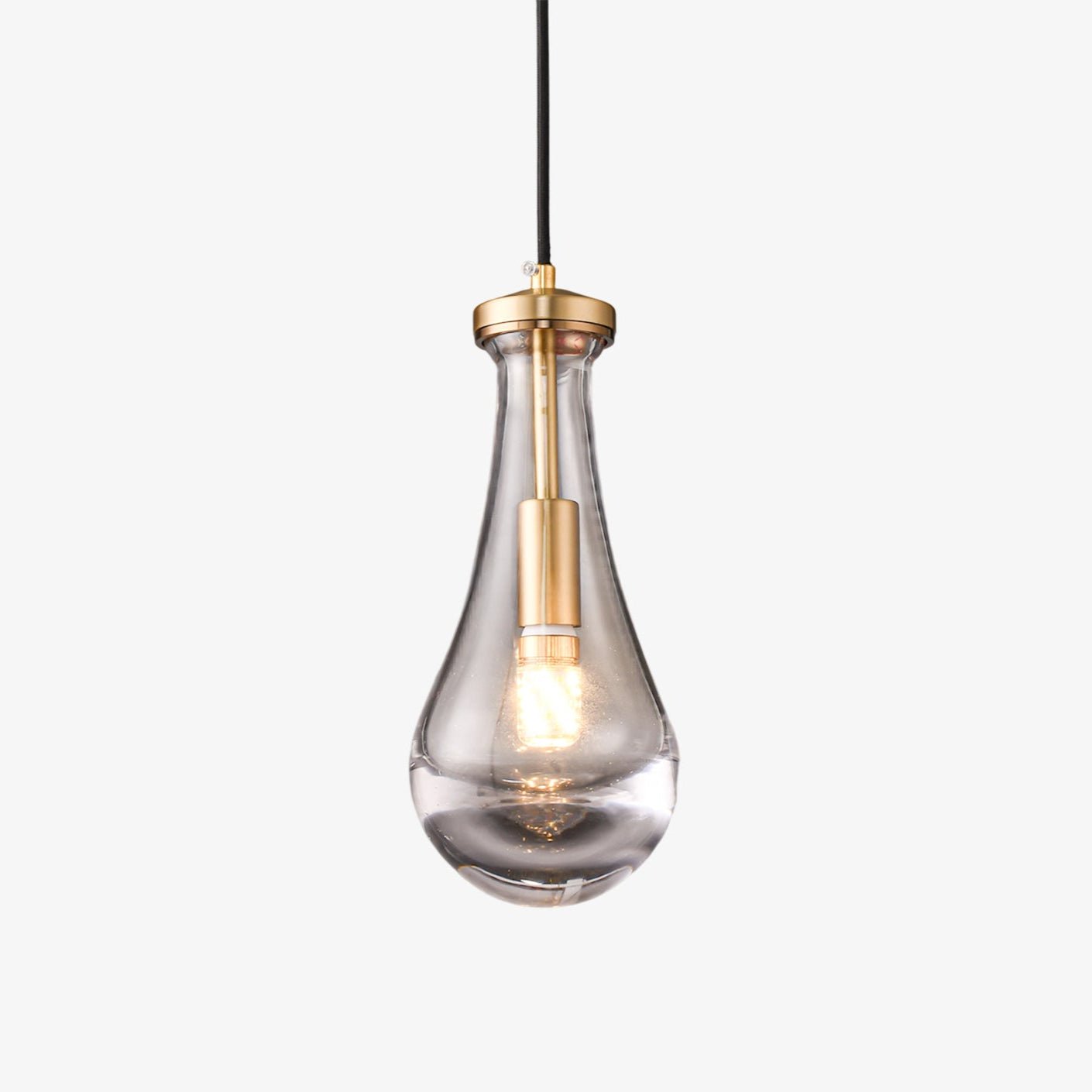 Votheor Modern Minimalist Brass Glass Pendant Lamp-Neutral Decor