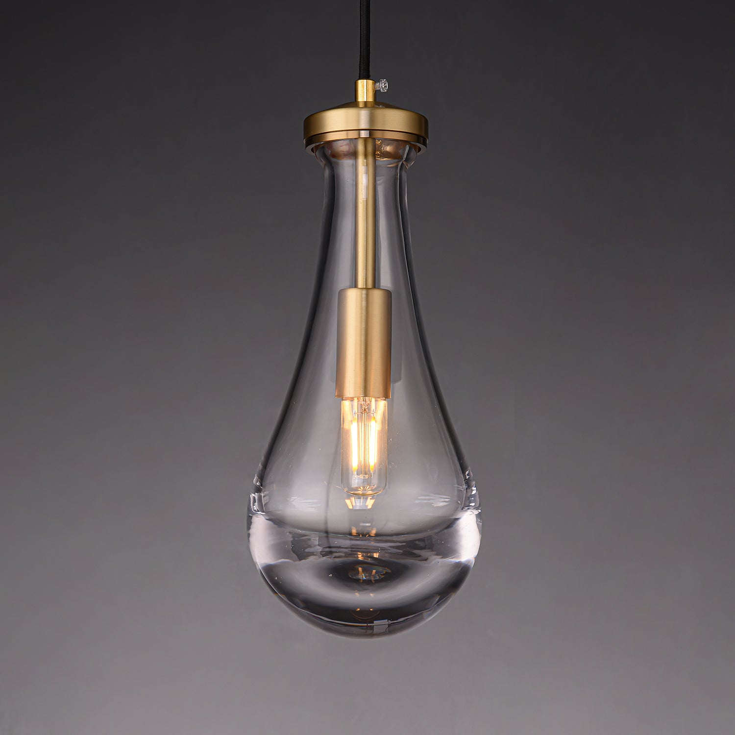 Votheor Modern Minimalist Brass Glass Pendant Lamp-Neutral Decor