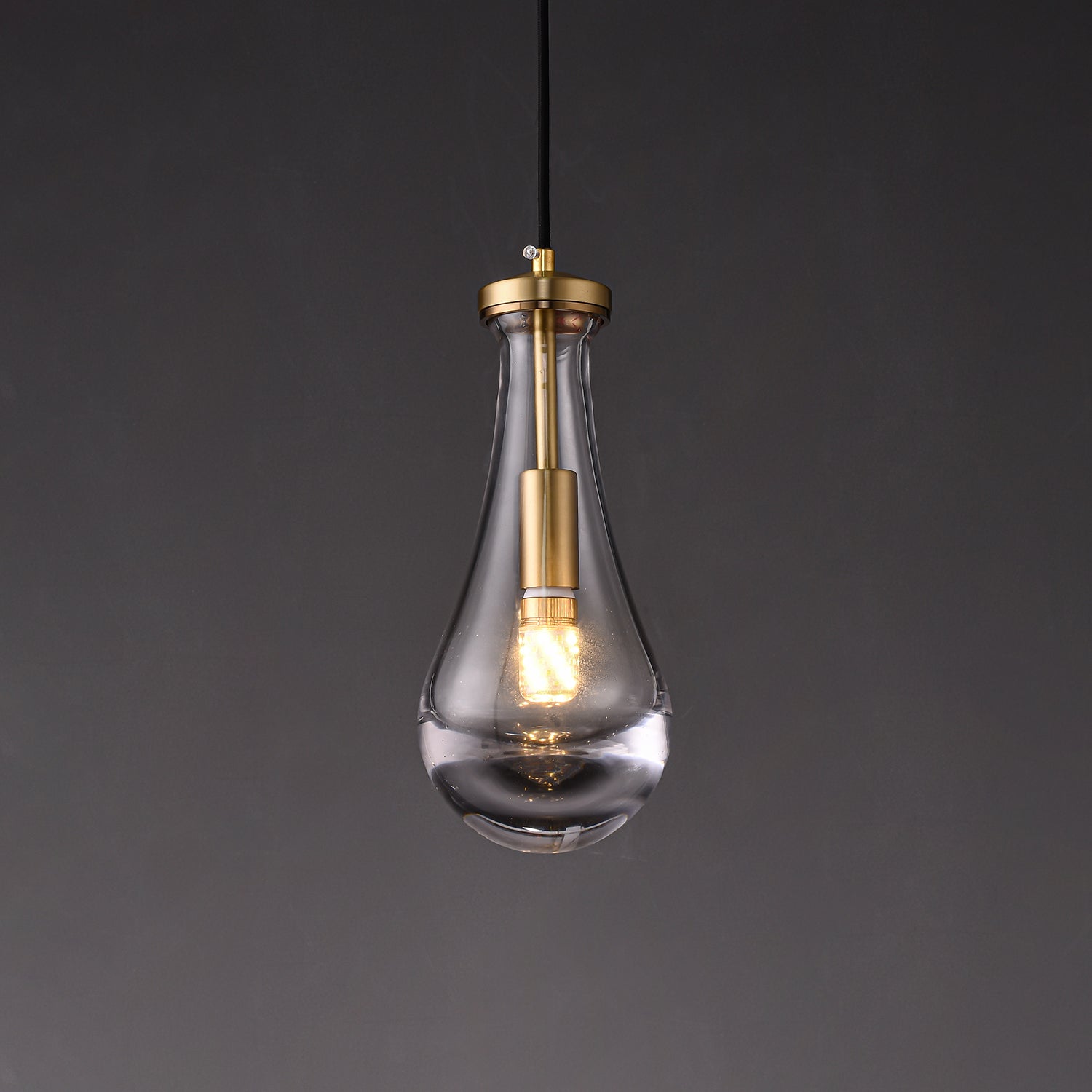 Votheor Modern Minimalist Brass Glass Pendant Lamp-Neutral Decor