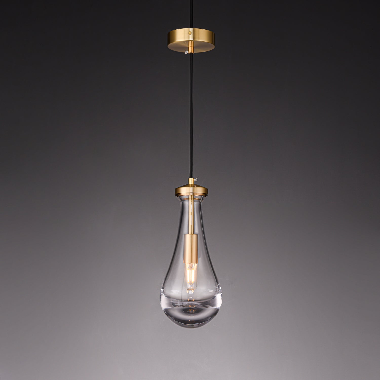 Votheor Modern Minimalist Brass Glass Pendant Lamp-Neutral Decor