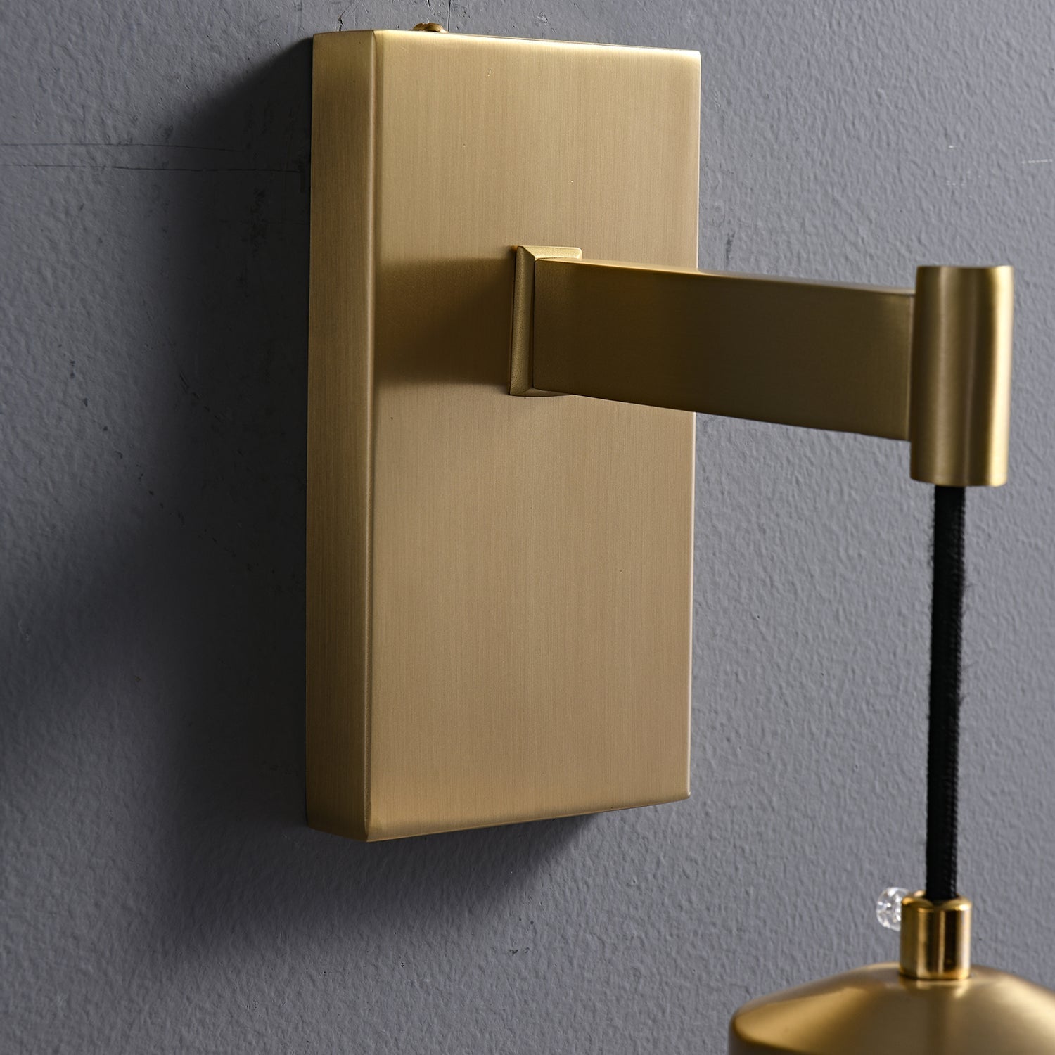 Lyshaos Modern Minimalist Brass Glass Wall Lamp-Neutral Decor