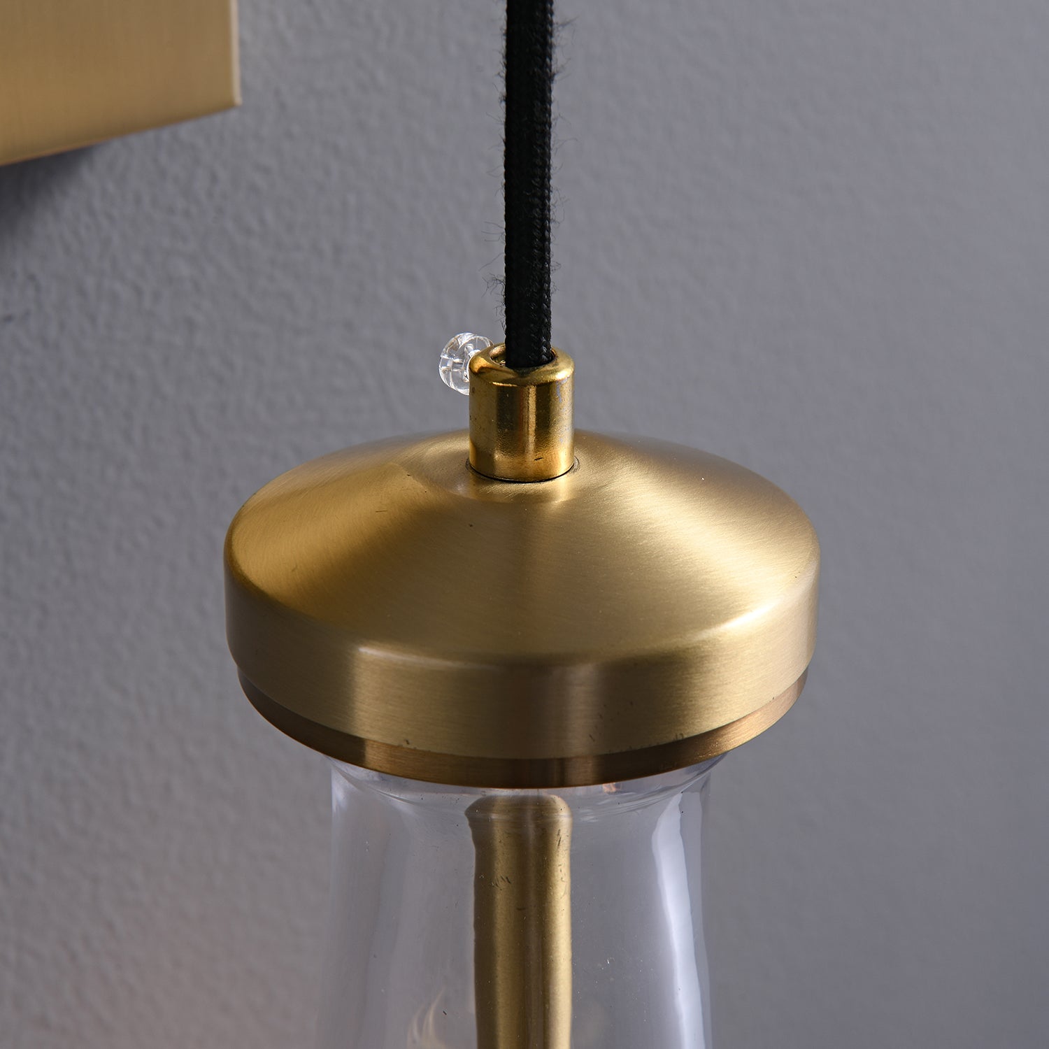 Lyshaos Modern Minimalist Brass Glass Wall Lamp-Neutral Decor