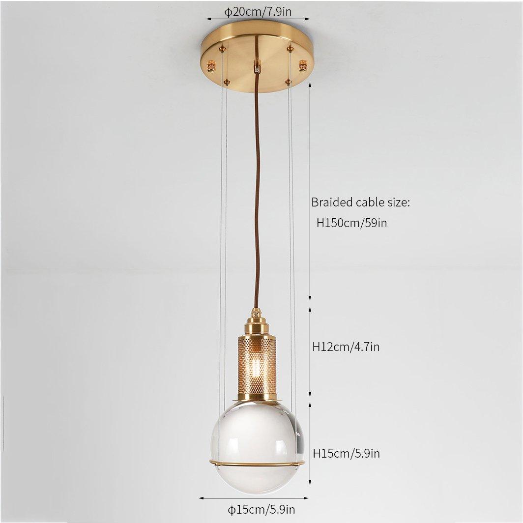 Jovell Pendant Light Crystal Adjustable-Neutral Decor