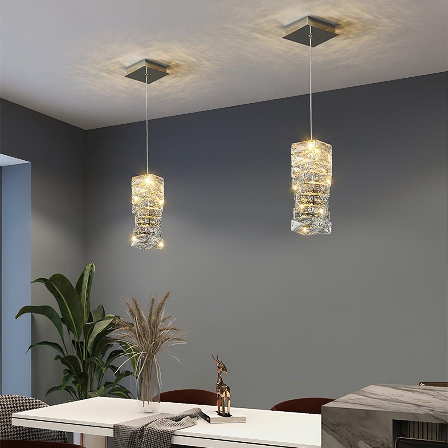 Crysta Luxury Crystal Pendant Lamp-Neutral Decor