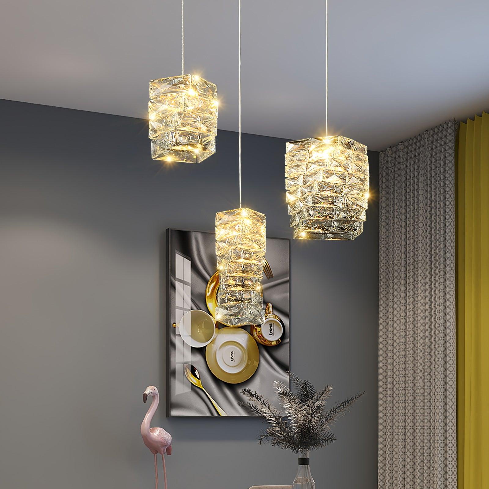 Crysta Luxury Crystal Pendant Lamp-Neutral Decor
