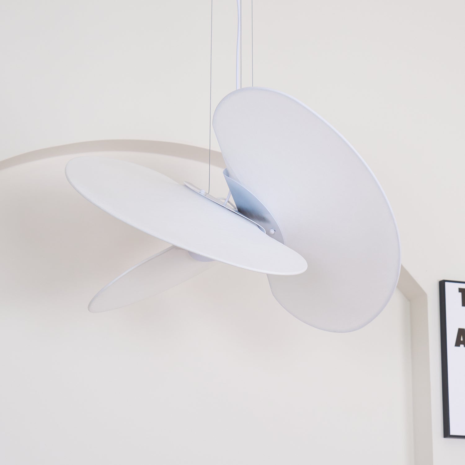 Whirl Modern Fabric Pendant Lamp-Neutral Decor