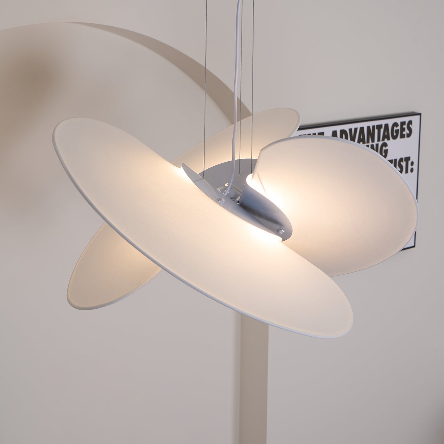 Whirl Modern Fabric Pendant Lamp-Neutral Decor