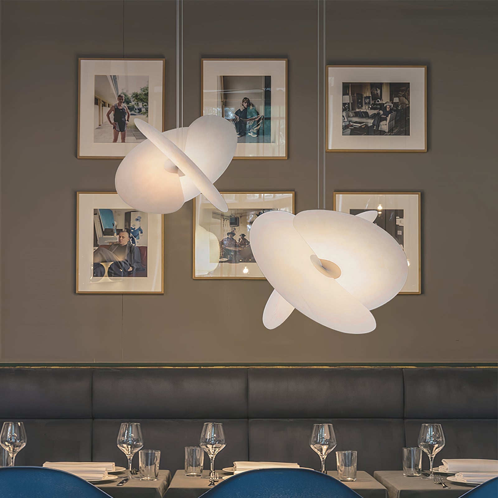 Whirl Modern Fabric Pendant Lamp-Neutral Decor