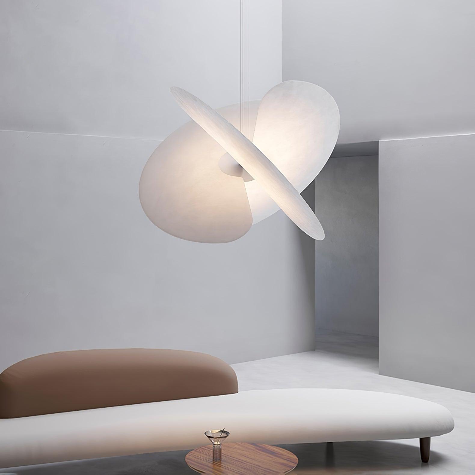 Whirl Modern Fabric Pendant Lamp-Neutral Decor