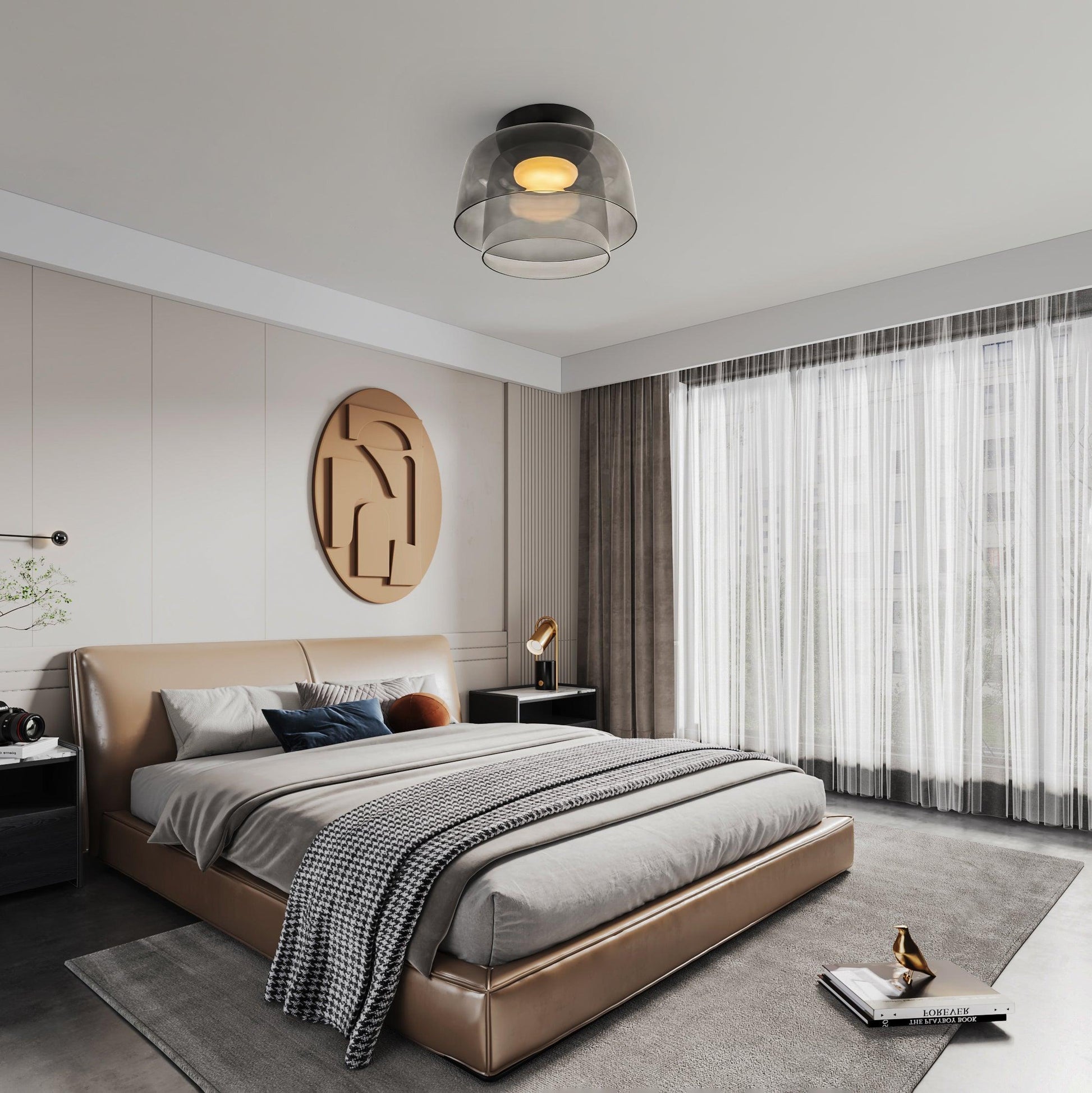 Liveny Ceiling Lamp Layered Structure Warm Elegant-Neutral Decor