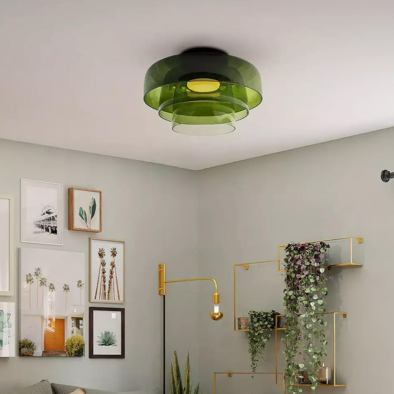Liveny Ceiling Lamp Layered Structure Warm Elegant-Neutral Decor