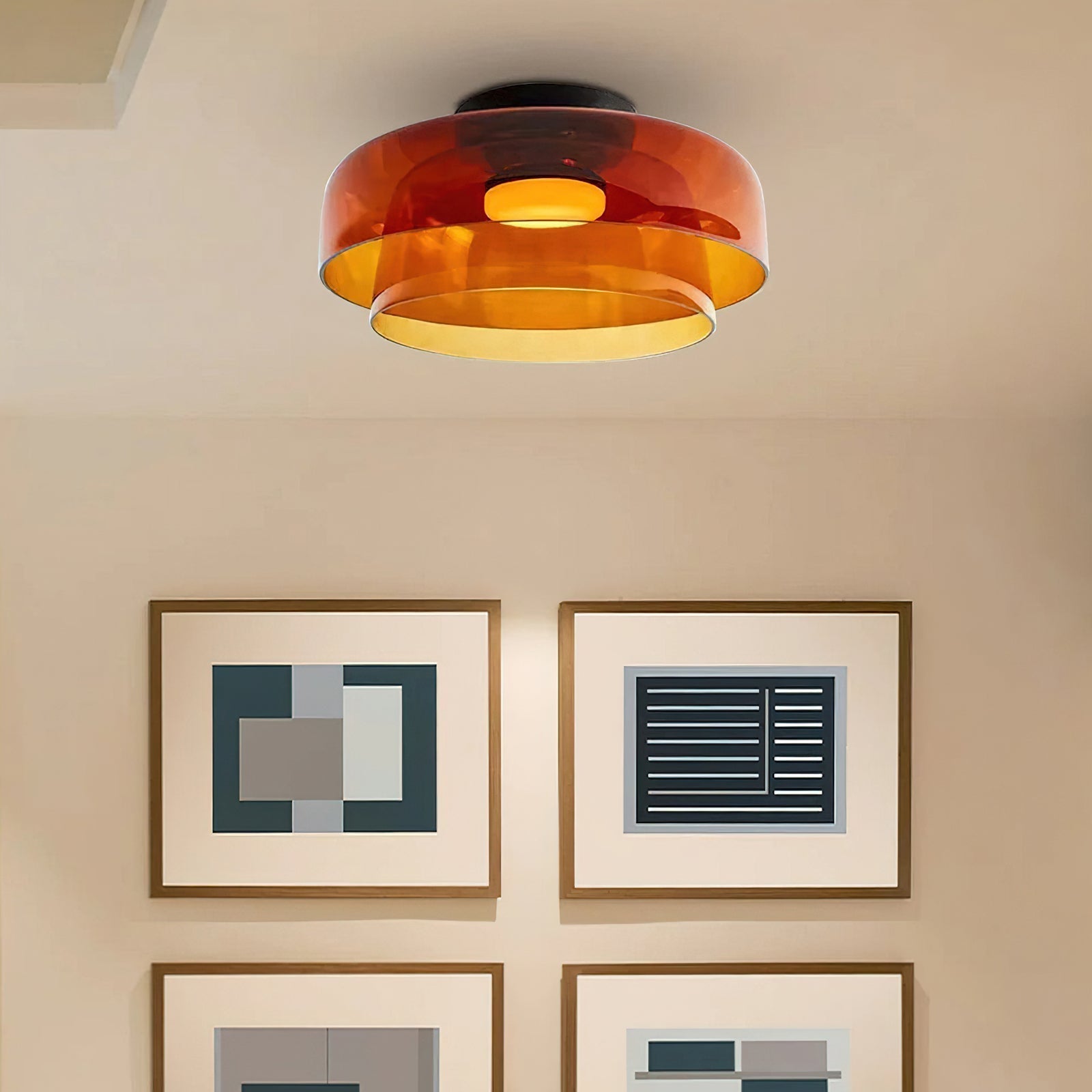 Liveny Ceiling Lamp Layered Structure Warm Elegant-Neutral Decor