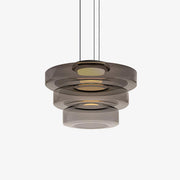 Lustra Pendant Lamp Glass Circles Multi-Level-Neutral Decor