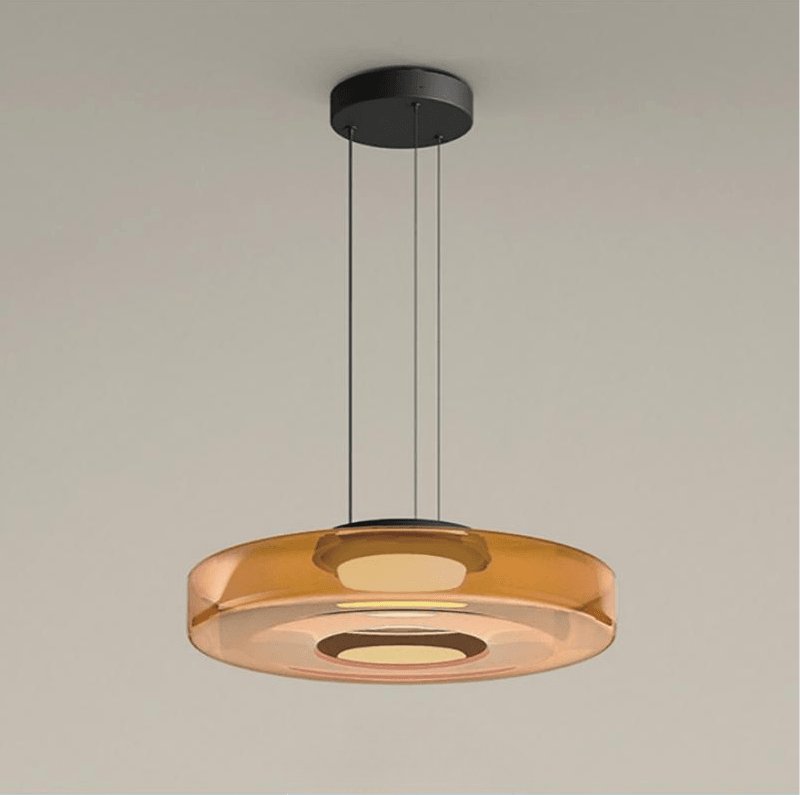 Lustra Pendant Lamp Glass Circles Multi-Level-Neutral Decor