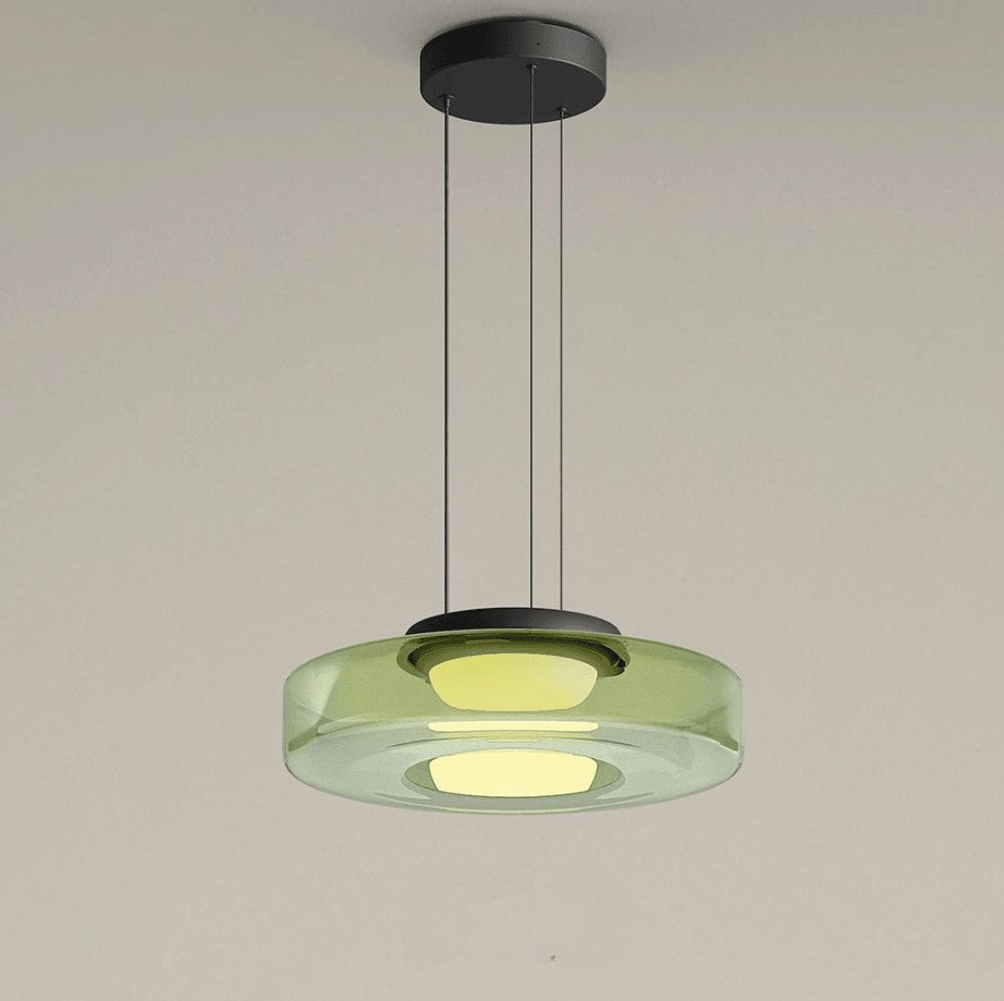 Lustra Pendant Lamp Glass Circles Multi-Level-Neutral Decor