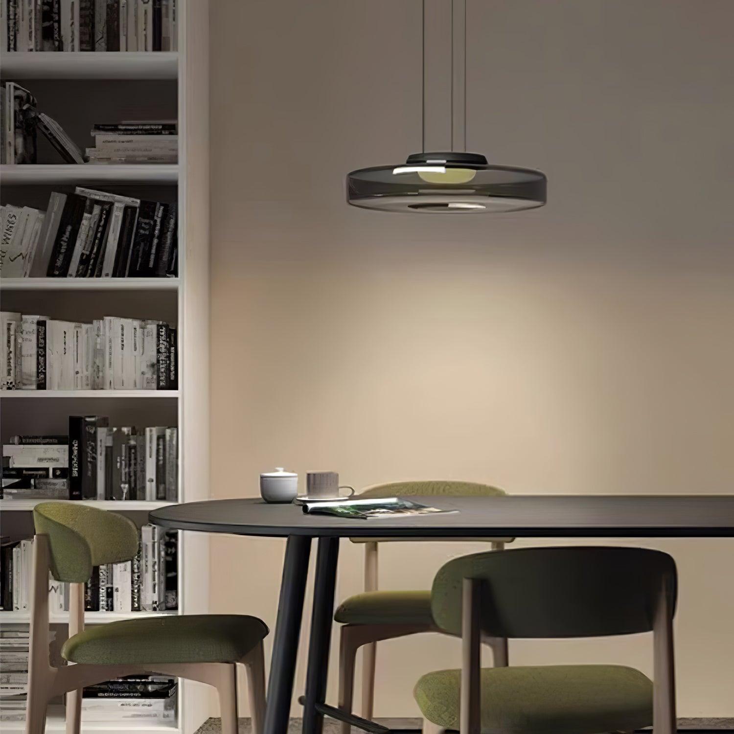 Lustra Pendant Lamp Glass Circles Multi-Level-Neutral Decor