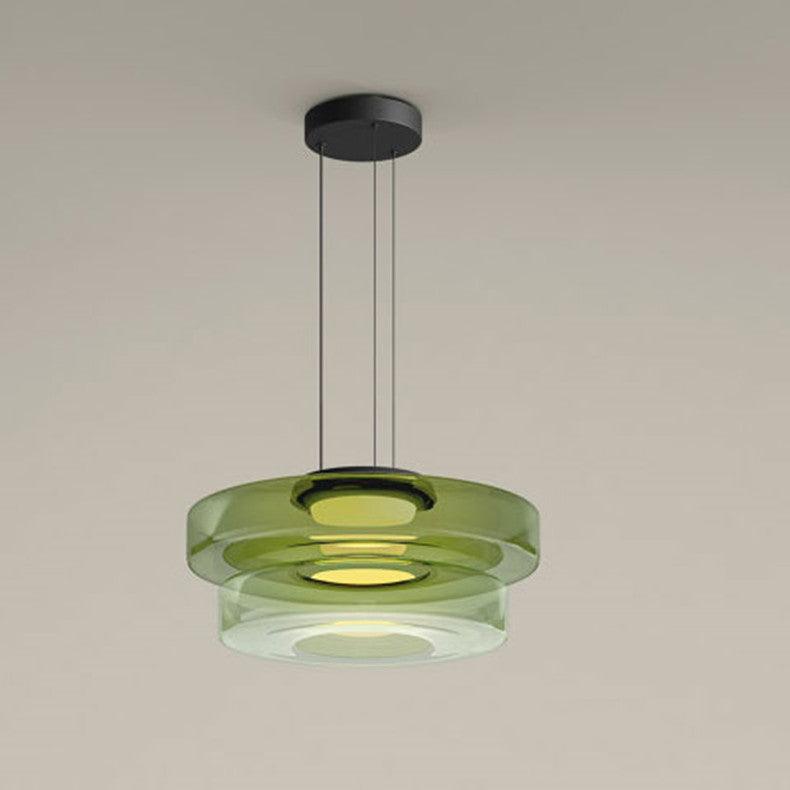 Lustra Pendant Lamp Glass Circles Multi-Level-Neutral Decor