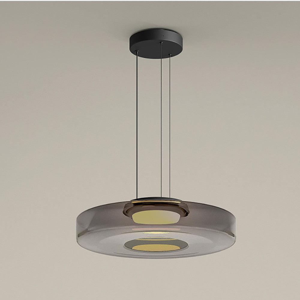 Lustra Pendant Lamp Glass Circles Multi-Level-Neutral Decor