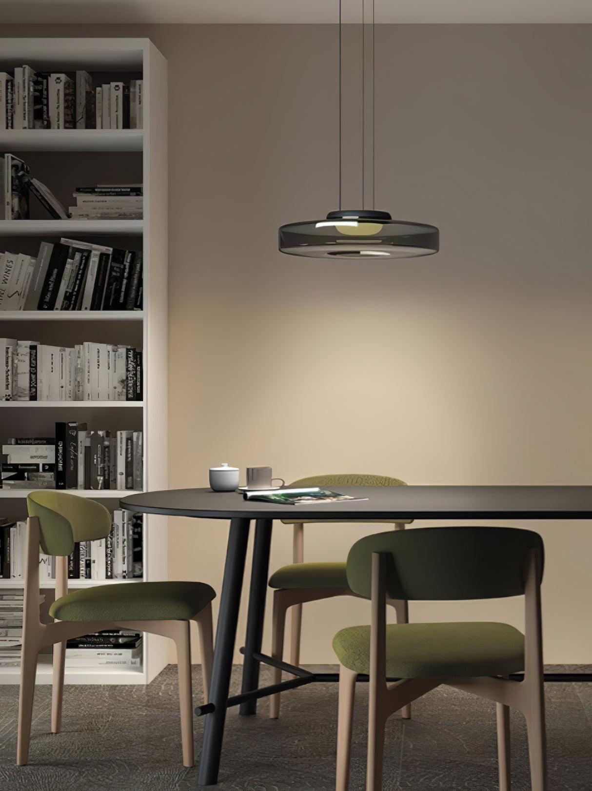 Lustra Pendant Lamp Glass Circles Multi-Level-Neutral Decor