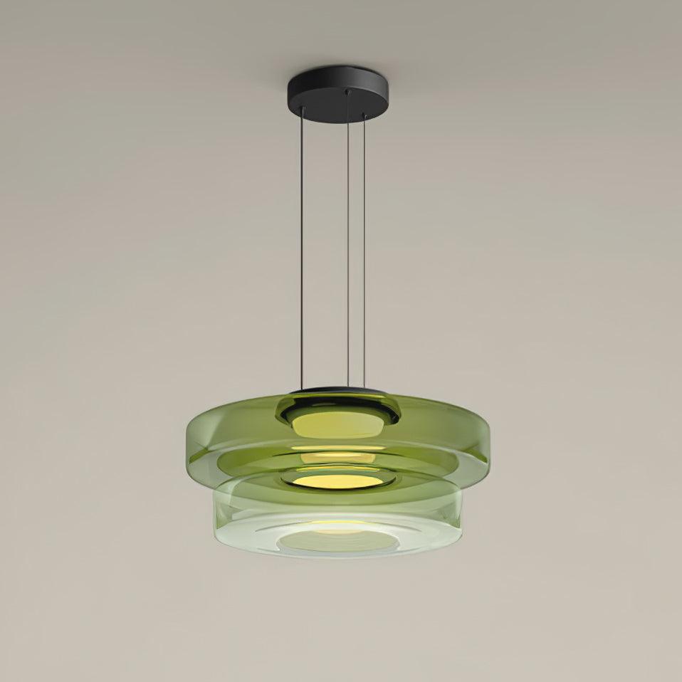 Lustra Pendant Lamp Glass Circles Multi-Level-Neutral Decor