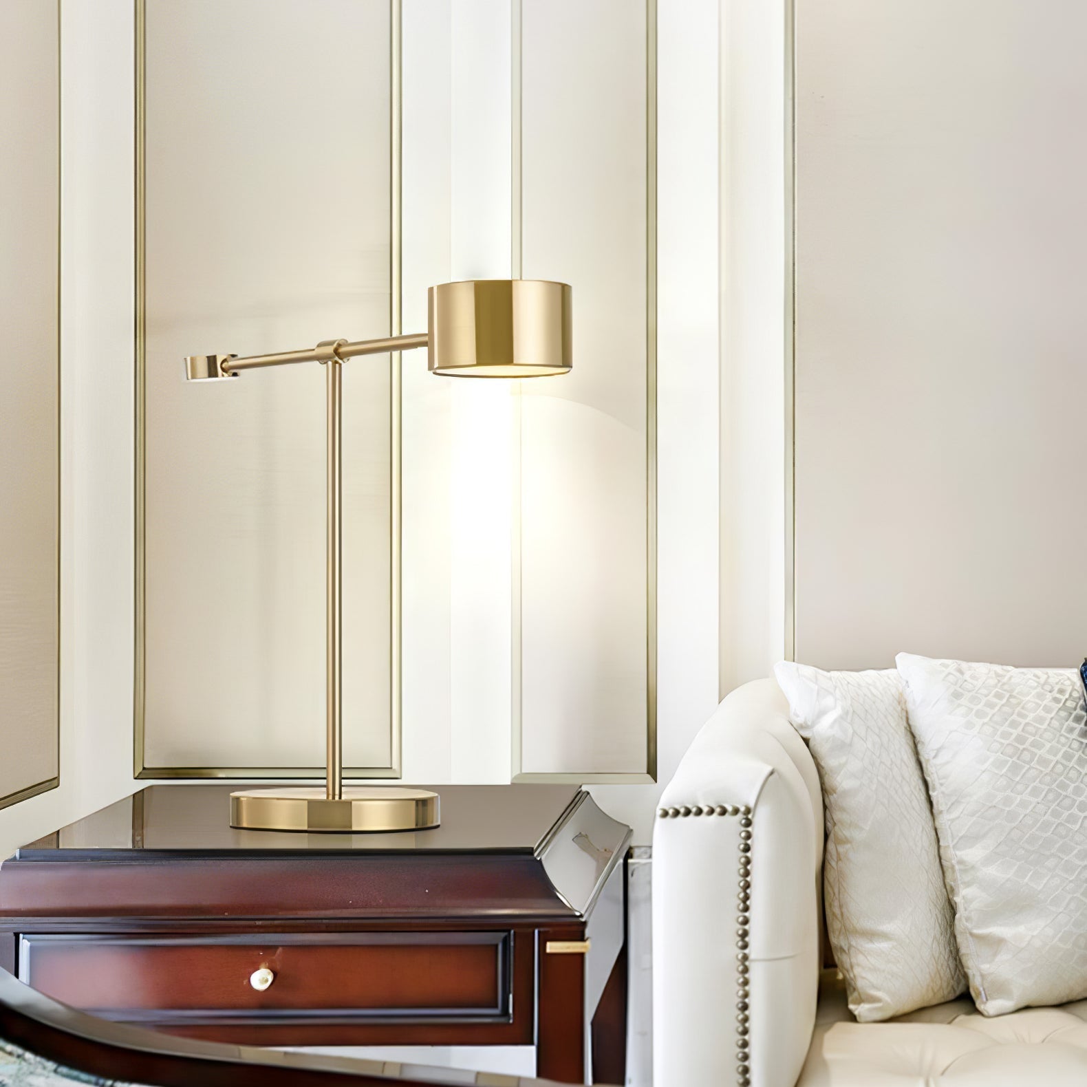 Veloise Minimalist Table Lamp-Neutral Decor